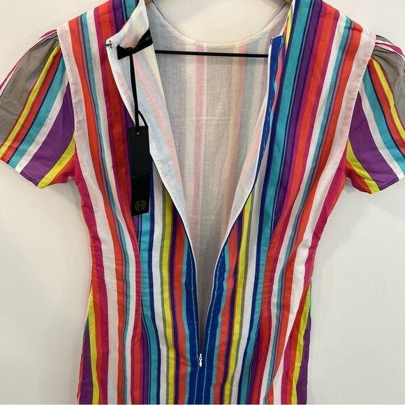 NWT Revolve x House of Harlow Delphine Dress in Multi Stripe | Size S - Picture 7 of 13
